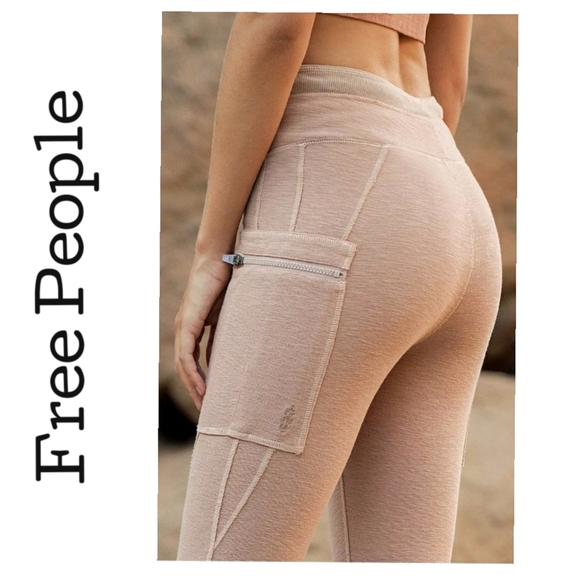 Free People Movement Ziggy Contemporary Leggings in Camo Dust Heather Pink  XS - Picture 2 of 13